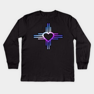 Zia heart Kids Long Sleeve T-Shirt